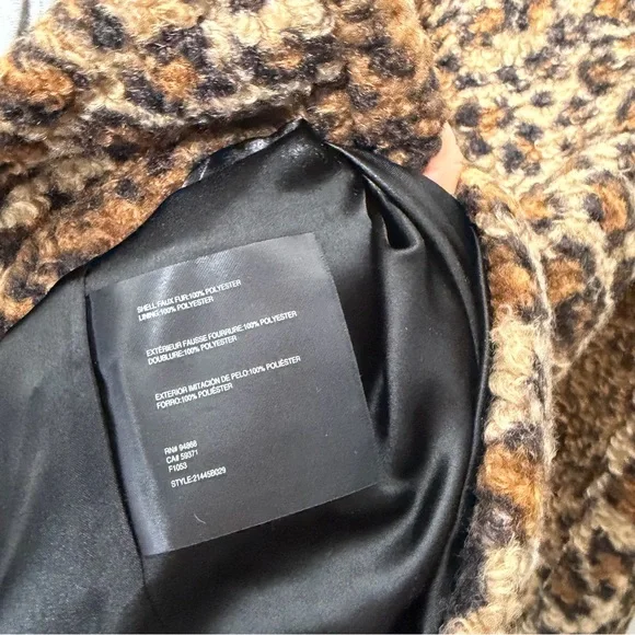 Bernardo Leopard Print Double Breasted Cheetah Coat Jacket Size XS - Picture 7 of 11